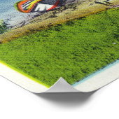 モンヘガン島の景色ビーチ場 ポスター (角)