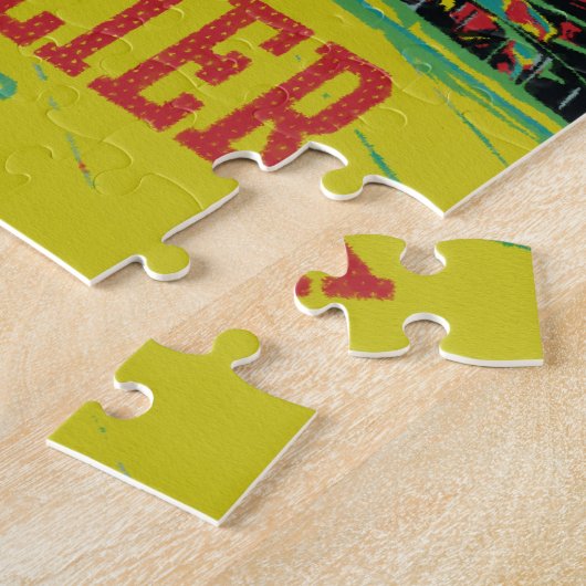 モンペリエアーキテクチャイラストレーションフランス ジグソーパズル (側面)