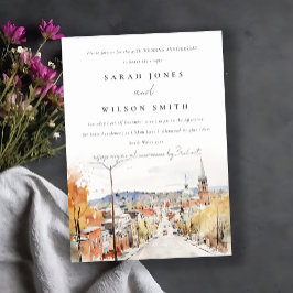 モンペリエシティスケープ結婚バーモント記念日 招待状