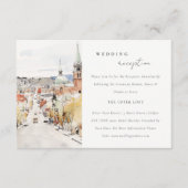 モンペリエシティスケープVermontウェディングレセプション エンクロージャーカード (正面)