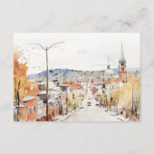 モンペリエシティスケープVermontウェディングレセプション エンクロージャーカード (裏面)