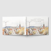 モンペリエシティスケープVermontウォーター結婚カラー ゲストブック (全面)