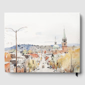 モンペリエシティスケープVermontウォーター結婚カラー ゲストブック (裏面)