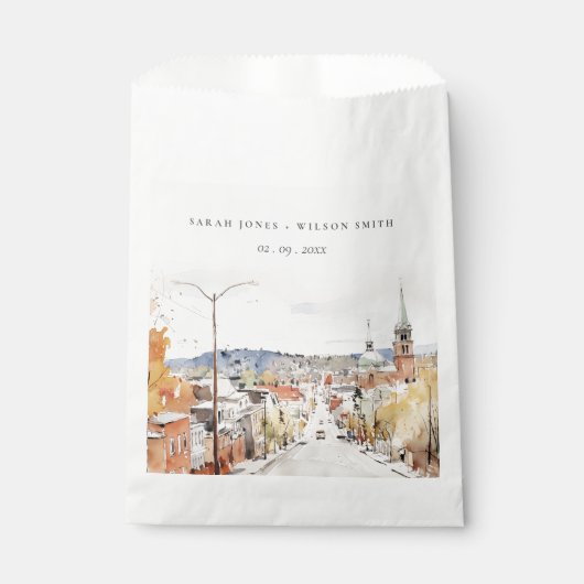 モンペリエシティスケープVermontウォーター結婚カラー フェイバーバッグ (正面)