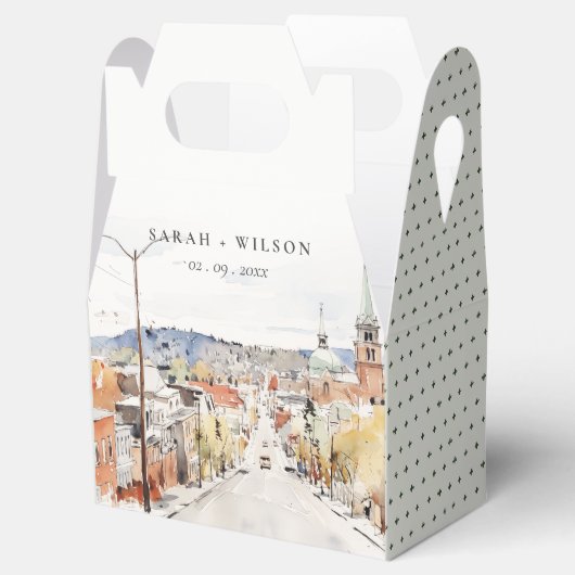 モンペリエシティスケープVermontウォーター結婚カラー フェイバーボックス (オープン)