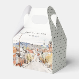 モンペリエシティスケープVermontウォーター結婚カラー フェイバーボックス