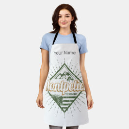 モンペリエバーモントシティ統一された州ヴィンテージUSA エプロン