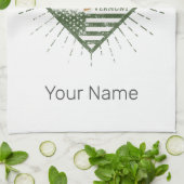 モンペリエバーモントシティ統一された州ヴィンテージUSA キッチンタオル (折り畳み)