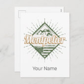 モンペリエバーモントシティ統一された州ヴィンテージUSA シーズンポストカード (正面/裏面)