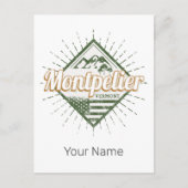 モンペリエバーモントシティ統一された州ヴィンテージUSA シーズンポストカード (正面)