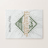 モンペリエバーモントシティ統一された州ヴィンテージUSA ジグソーパズル (横)