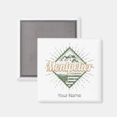 モンペリエバーモントシティ統一された州ヴィンテージUSA マグネット (正面/裏面)