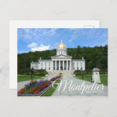 モンペリエバーモント州ハウスハガキ ポストカード (正面/裏面)