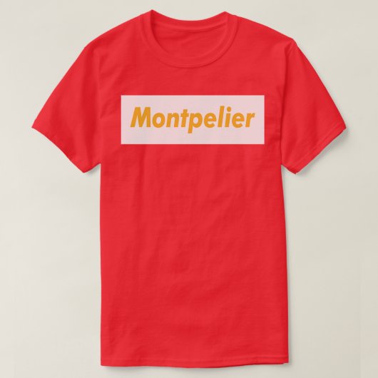 モンペリエミートブラウンTシャツ Tシャツ (デザイン正面)