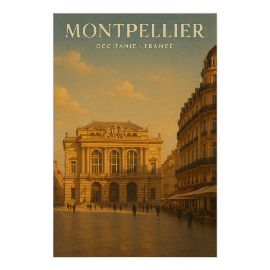 モンペリエ フランス旅行 2026 ポスター (正面)