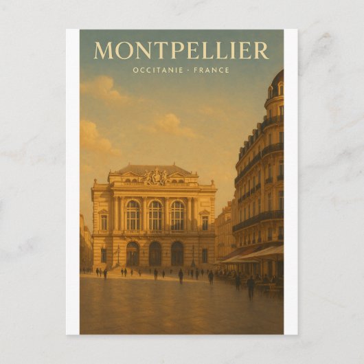 モンペリエ フランス旅行 2026 ポストカード (正面)