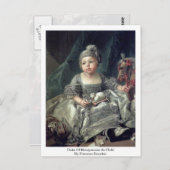 モンペンシエールデュークオブフランソワスブーシェ ポストカード (正面/裏面)