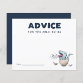 モンマイカード用のブルー恐竜アドバイス (正面/裏面)