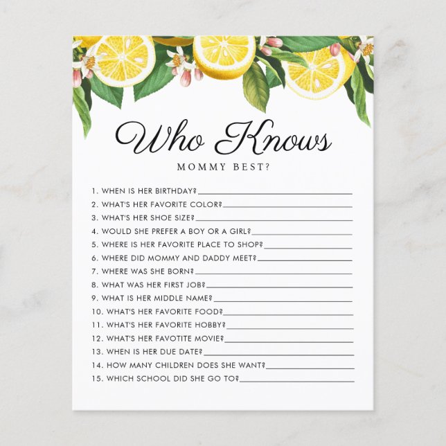 モンマイゲームを知っているレモンシトラスベビー (正面)