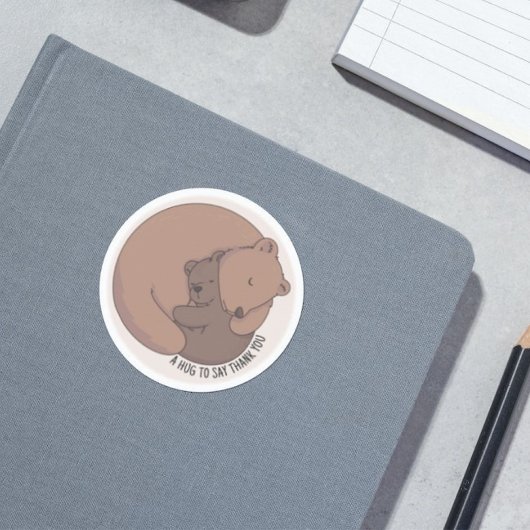 モンマイベアーハグベビーベアーカブ ラウンドシール