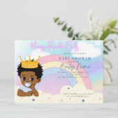 モンマイレインボー男の赤ちゃん 招待状 (スタンド正面)