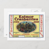モンマウスEatmorクランベリーブランドラベル ポストカード (正面/裏面)