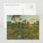 モンマジュールでの夕焼け(Van Gogh) ポストカード (正面/裏面)