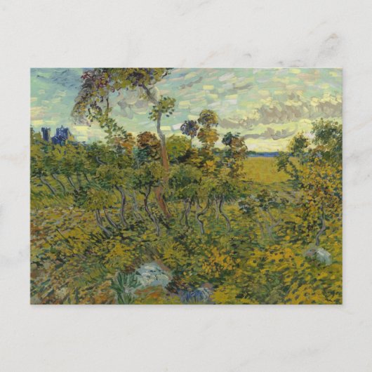 モンマジュールでの夕焼け(Van Gogh) ポストカード (正面)