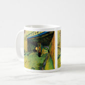 モンマジュールに架かる鉄道橋ビンセント・ヴァン・ゴッホ コーヒーマグカップ (正面左)