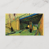 モンマジュールに架かる鉄道橋ビンセント・ヴァン・ゴッホ 名刺 (裏面)