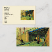 モンマジュールに架かる鉄道橋ビンセント・ヴァン・ゴッホ 名刺 (正面/裏面)