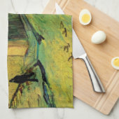 モンマジュール橋の上の鉄道橋(オランダ語: Railway Bridge over Montmajo キッチンタオル (四つ折り)