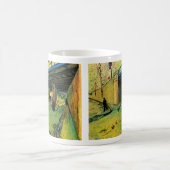 モンマジュール橋の上の鉄道 by ヴィンセント・ヴァン・ゴッホ コーヒーマグカップ (中央)