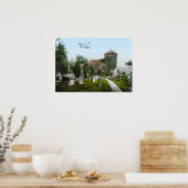 モンマスの近くの教会（1900年） ポスター (キッチン)