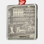 モンマスハウス春レイクビーチ、ニュージャージー メタルオーナメント (左)