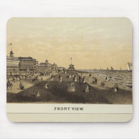 モンマスハウス，春レイク， NJ マウスパッド (正面)