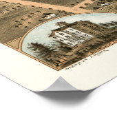 モンマス， ILパノラママップ – 1869 ポスター (角)