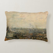 モンマルトルからのパリの眺めバイビンセント・ヴァン・ゴッホ アクセントクッション (裏面)