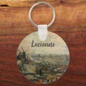 モンマルトルからのパリの眺めバイビンセント・ヴァン・ゴッホ キーホルダー (正面)