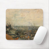 モンマルトルからのパリの眺めバイビンセント・ヴァン・ゴッホ マウスパッド (マウス)
