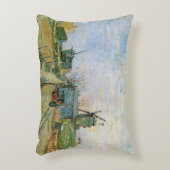 モンマルトルのベジタブルガーデンbyビンセント・ヴァン・ゴッホ アクセントクッション (正面(垂直))