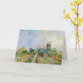 モンマルトルのベジタブルガーデンbyビンセント・ヴァン・ゴッホ カード (黄色い花)