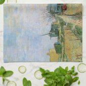 モンマルトルのベジタブルガーデンbyビンセント・ヴァン・ゴッホ キッチンタオル (折り畳み)