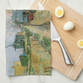 モンマルトルのベジタブルガーデンbyビンセント・ヴァン・ゴッホ キッチンタオル (四つ折り)