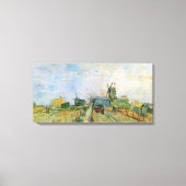 モンマルトルのベジタブルガーデンbyビンセント・ヴァン・ゴッホ キャンバスプリント (正面)