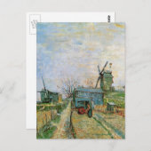 モンマルトルのベジタブルガーデンbyビンセント・ヴァン・ゴッホ ポストカード (正面/裏面)