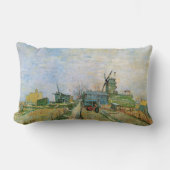 モンマルトルのベジタブルガーデンbyビンセント・ヴァン・ゴッホ ランバークッション (正面)