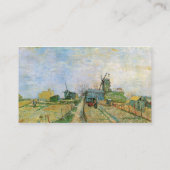 モンマルトルのベジタブルガーデンbyビンセント・ヴァン・ゴッホ 名刺 (裏面)