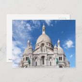 モンマルトルの丘のサクレ・クール - フランス、パリ ポストカード (正面/裏面)