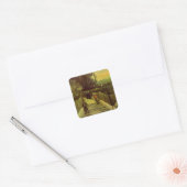 モンマルトルの坂道バイビンセント・ヴァン・ゴッホ スクエアシール (封筒)